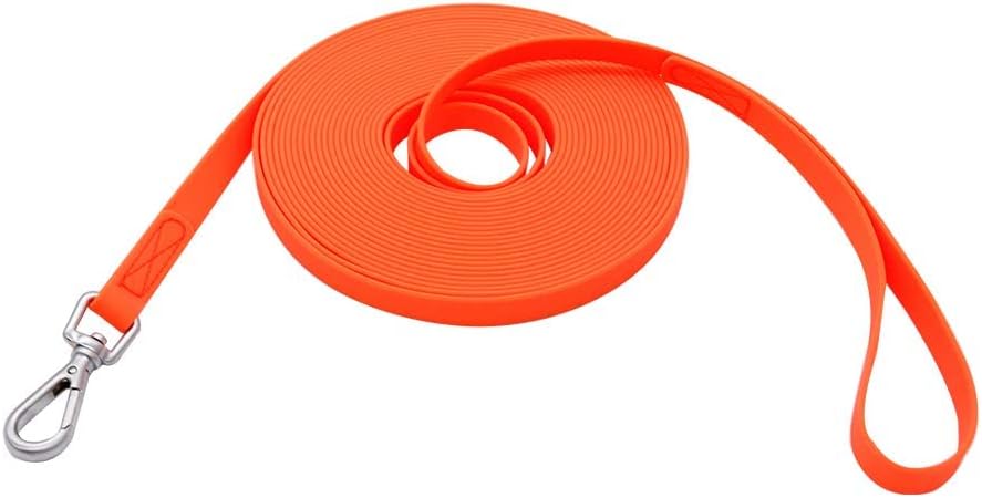 Waterproof Dog Training Leash 10FT (Heavy Duty - Orange)