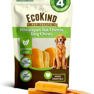 EcoKind Premium Gold Yak Cheese Chews (Small - 4 Pack)
