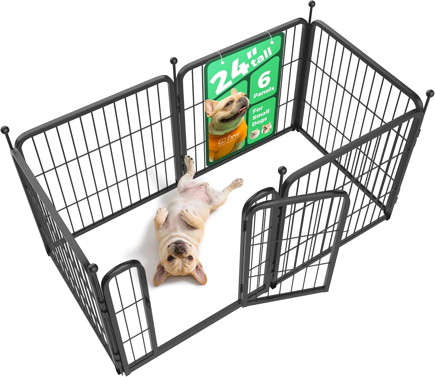 FXW Rollick Unleashed Dog Playpen (24 Inch - 6 Panels)