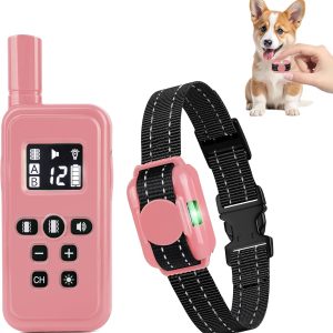 No Shock Dog Training Collar for Small Dogs (Pink)