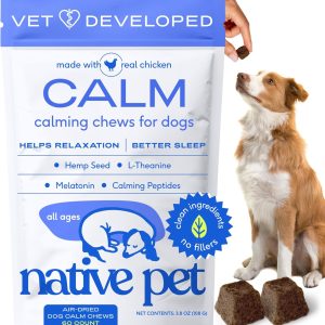 Native Pet Calming Chews for Dogs (60 Chews)