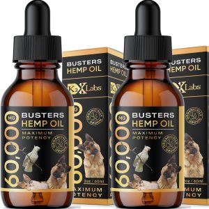 Buster's Organic Hemp Oil for Dogs & Cats (60ml - 2 Pack)